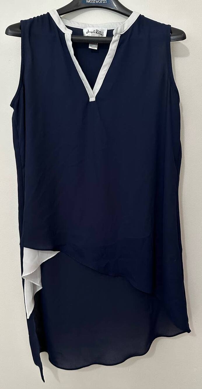 Joseph Ribkoff Blue / White Tank Size 6